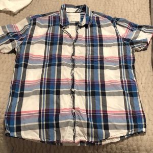 Aeropostale short sleeve button down shirt